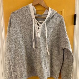 Gray Cropped Hoodie -  XXL